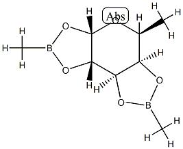 1-O,2-O:3-O,4-O-Bis(methylboranediyl)-6-deoxy-α-L-galactopyranose|