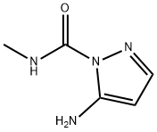 1H-Pyrazole-1-carboxamide,5-amino-N-methyl-(9CI) Structure