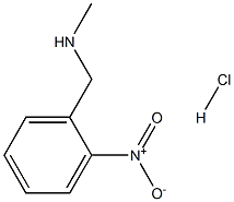 N-甲基-2-硝基苯甲胺单盐酸盐, 5441-60-1, 结构式
