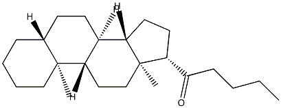 1-(5α-Androstan-17β-yl)-1-pentanone Structure