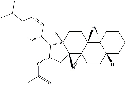 (22Z)-5α-Cholest-22-en-16β-ol acetate Structure