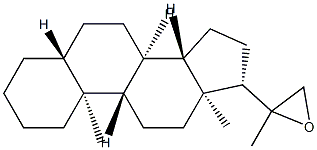 20,21-Epoxy-20-methyl-5α-pregnane Structure