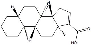 5α-Androst-16-ene-17-carboxylic acid 结构式