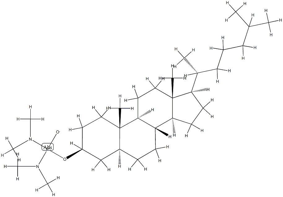 5α-Cholestan-3β-ol tetramethylphosphorodiamidate Structure