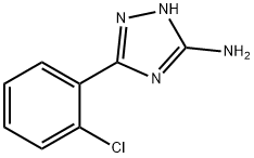 5-(2-クロロフェニル)-4H-1,2,4-トリアゾール-3-アミン 化学構造式