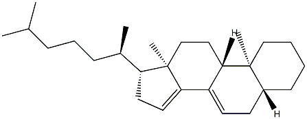 5α-Cholesta-7,14-diene Structure