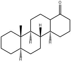 (13ξ)-D-ホモ-18-ノル-5α-アンドロスタン-17a-オン 化学構造式