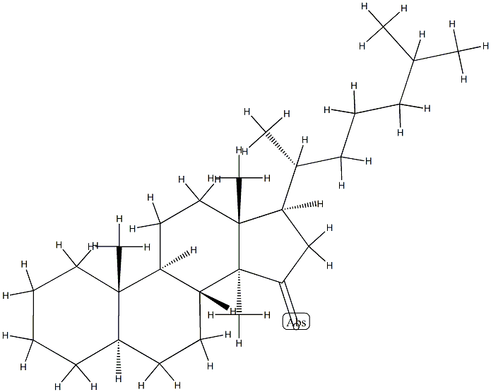 14-Methyl-5α-cholestan-15-one Struktur