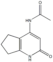 N-(6,7-ジヒドロ-2-ヒドロキシ-5H-1-ピリンジン-4-イル)アセトアミド 化学構造式
