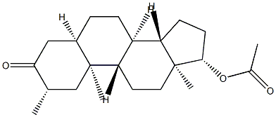 17β-Acetyloxy-2β-methyl-5β-androstan-3-one,54550-09-3,结构式