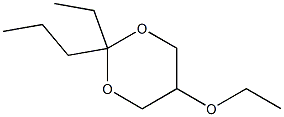 1,3-Dioxane,5-ethoxy-2-ethyl-2-propyl-(9CI) 结构式