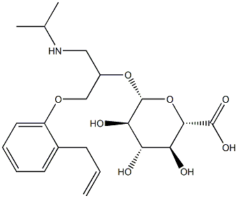 alprenolol glucuronide Structure