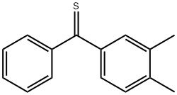 (3,4-dimethylphenyl)(phenyl)methanethione Structure