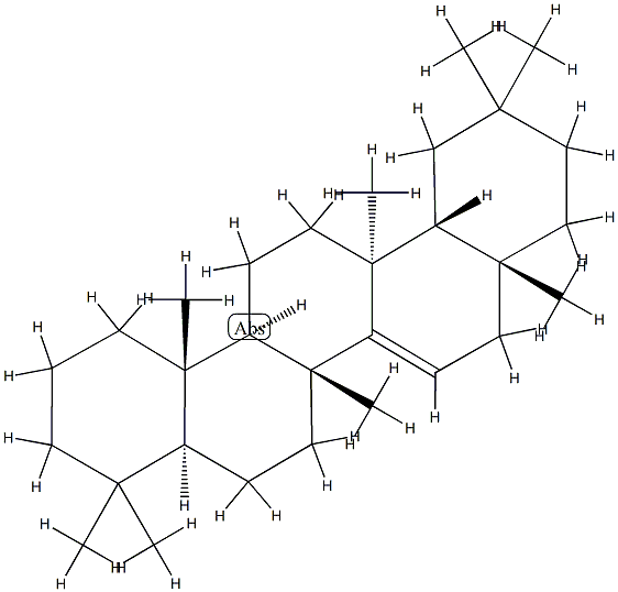 D-Friedo-5α-olean-14-ene,546-14-5,结构式