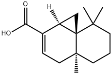 (1aS,8aR)-1,1aβ,4,4a,5,6,7,8-オクタヒドロ-4aβ,8,8-トリメチルシクロプロパ[d]ナフタレン-2-カルボン酸 化学構造式
