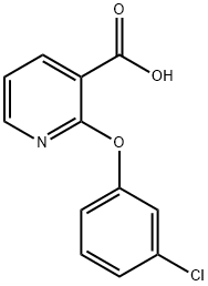 2-(3-chlorophenoxy)nicotinic acid Struktur