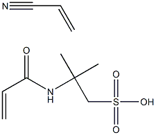 POLY(2-ACRYLAMIDO-2-METHYL-1-PROPANESULFONIC ACID-CO-ACRYLONITRILE) Struktur