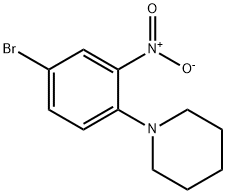 1-(4-bromo-2-nitrophenyl)piperidine Struktur