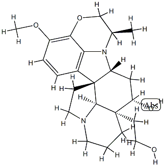 16-Methoxy-22α-methyl-4,25-secoobscurinervan-4β-ol Structure