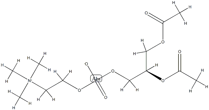 Diacetyl-L-Glycerophosphorylcholine Structure