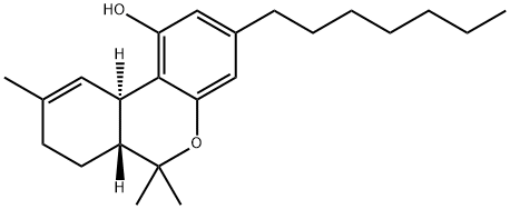 3-庚基-DELTA(1)-四氢大麻酚 结构式