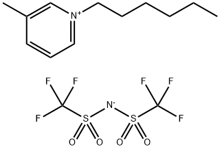 1-Hexyl-3-methyl-pyridinium 1,1,1-trifluoro-N-[(trifluoromethyl)sulfonyl]methanesulfonamide Structure