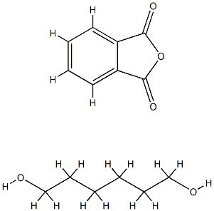 1,3-Isobenzofurandione, polymer with 1,6-hexanediol Struktur