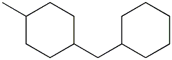 (1α,4α)-4-メチル-1-(シクロヘキシルメチル)シクロヘキサン 化学構造式