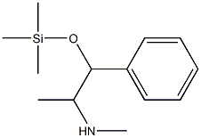 N,α-ジメチル-β-(トリメチルシリルオキシ)ベンゼンエタンアミン 化学構造式