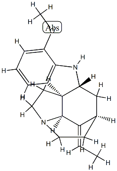 (14E)-14,19-Didehydro-12-methoxycondyfolan Struktur