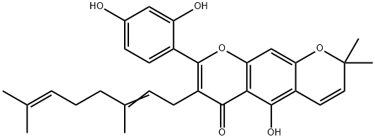 54835-66-4 8-(2,4-Dihydroxyphenyl)-7-(3,7-dimethyl-2,6-octadienyl)-5-hydroxy-2,2-dimethyl-2H,6H-benzo[1,2-b:5,4-b']dipyran-6-one