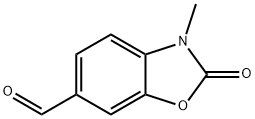3-Methyl-2-oxo-2,3-dihydro-1,3-benzoxazole-6-carboxaldehyde, 97% 化学構造式