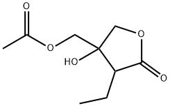 2(3H)-Furanone,4-[(acetyloxy)methyl]-3-ethyldihydro-4-hydroxy-(9CI) 结构式
