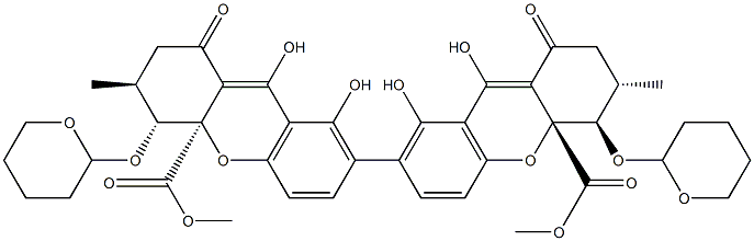 5-di-(2'-tetrahydropyranosyl)secalonic acid D Struktur
