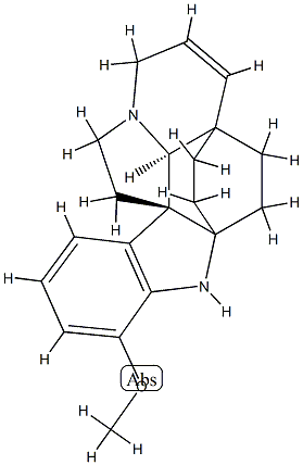 6,7-Didehydro-17-methoxyaspidofractinine 结构式