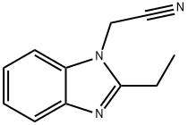 1H-Benzimidazole-1-acetonitrile,2-ethyl-(9CI) Struktur
