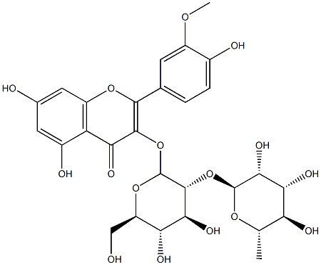 异鼠李素-3-O-新橙皮糖苷,55033-90-4,结构式