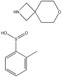 Benzenesulfinic acid, 2-Methyl-, coMpd. with 7-oxa-2-azaspiro[3.5]nonane (1:1) Structure