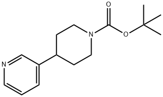 4-(3-Pyridinyl)-1-piperidinecarboxylic acid 1,1-dimethylethyl ester 结构式