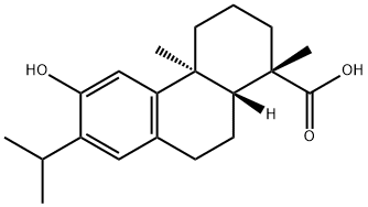 (1S)-1,2,3,4,4a,9,10,10aα-オクタヒドロ-6-ヒドロキシ-1,4aβ-ジメチル-7-イソプロピル-1-フェナントレンカルボン酸 化学構造式