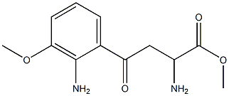 2,α-Diamino-3-methoxy-γ-oxobenzenebutyric acid methyl ester 结构式
