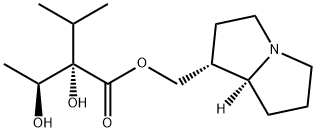 (2S,3S)-2,3-Dihydroxy-2-isopropylbutanoic acid [(1R,7aα)-hexahydro-1H-pyrrolizin-1-yl]methyl ester Struktur