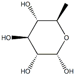 6-デオキシ-α-D-グルコピラノース 化学構造式