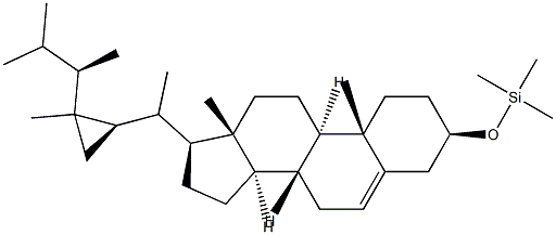 [(ゴルゴスタ-5-エン-3β-イル)オキシ]トリメチルシラン 化学構造式