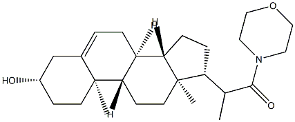 3β-Hydroxy-20-methyl-21-morpholinopregn-5-en-21-one Struktur