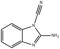 1H-Benzimidazole-1-carbonitrile,2-amino-(9CI) Struktur