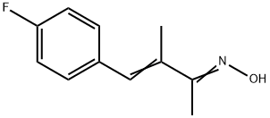 3-ブテン-2-オン, 4-(4-フルオロフェニル)-3-メチル-, オキシム 化学構造式