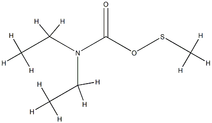Carbamic acid, diethyl-, anhydride with methanesulfenic acid (9CI) Struktur