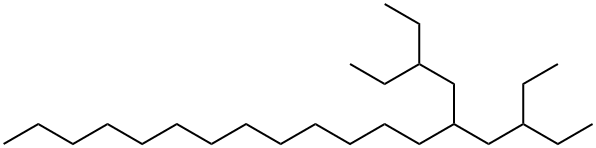 3-乙基-5-(2-乙基丁基)十八烷, 55282-12-7, 结构式