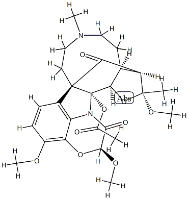 11,19-Dimethoxydichotine (neutral)2-acetate Struktur